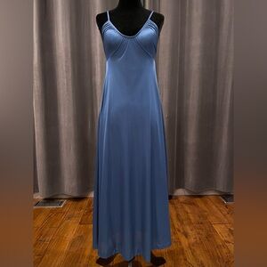 Vintage Kayanna blue nylon slip dress